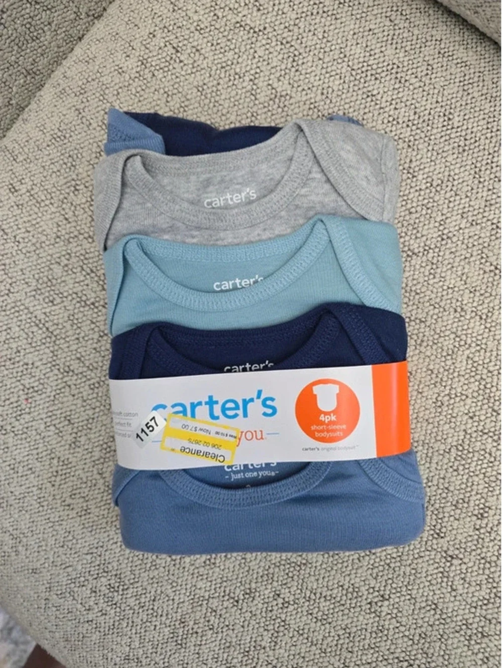 3m brand new carter's short sleeve body suits item 1157bin21